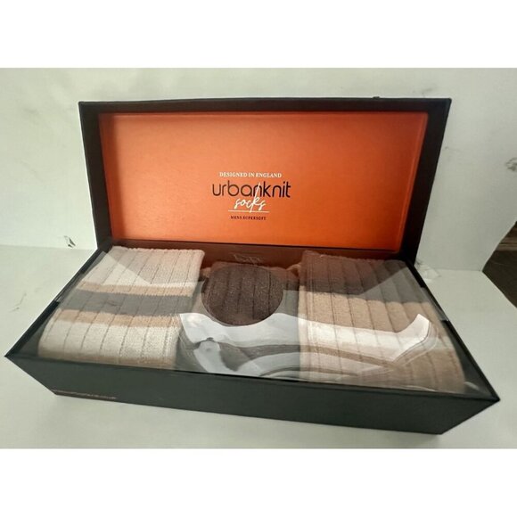 Urbanknit Mens Socks NEW Gift Box (2) Pair SOFT - Picture 5 of 6